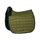 Fur change Lambskin Square Pad Dressage Size L olive