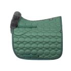 Lambskin Square Pad Dressage Size L racing green