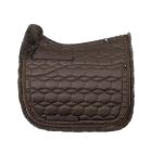 Fur change Lambskin Square Pad Dressage Size L brown