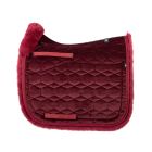 Fur change Lambskin Square Pad Dressage Size L velvet bordeaux