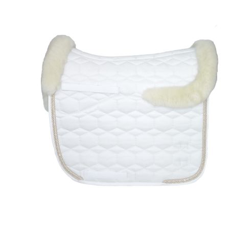 Strass Competition Lambskin Square Pad Dressage Size L - Head Number Preparation
