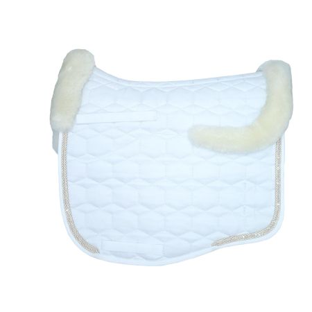 Strass Competition Lambskin Square Pad EUROFIT®  Dressage Size XL - Head Number Preparation