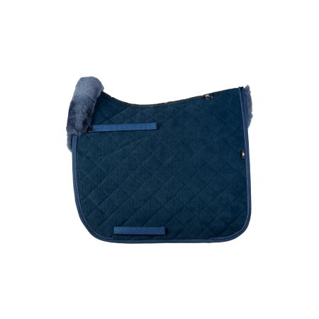 Lammfell Schabracke Dressur Gr.L Cord navy