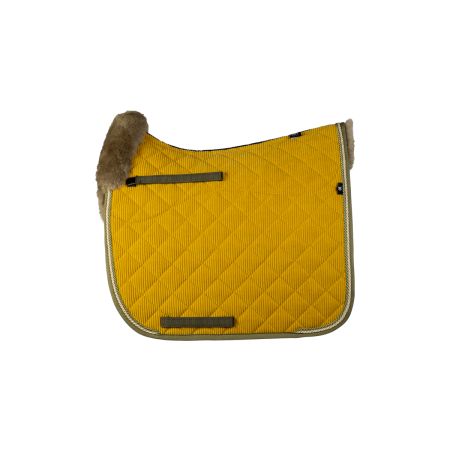Lammfell Schabracke Dressur Gr.L Cord curry