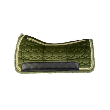 Square Pad Gr. L Samt olive/olive mit 3-Taschen CORRECTION System