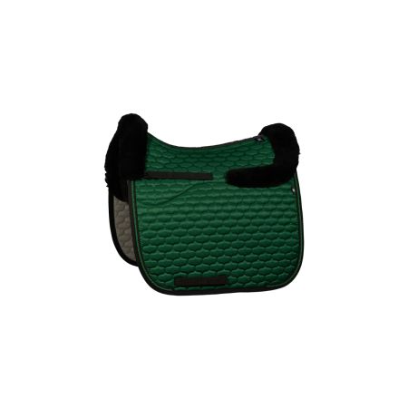 Lammfell Schabracke Dressur Gr.L Glanz grün/schwarz