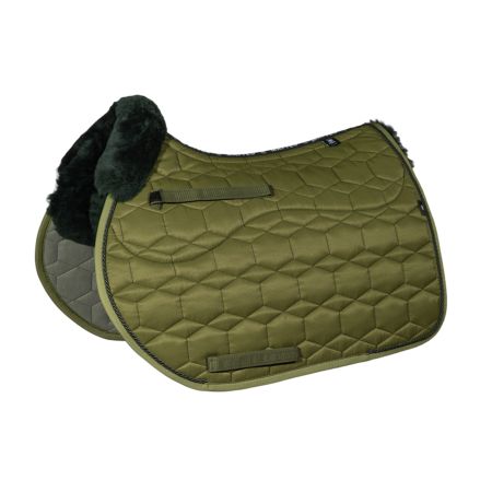 Lambskin Square Pad Jumping Size M olive