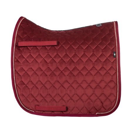 Schabracke Dressur Gr.L Samt Rubin Rot