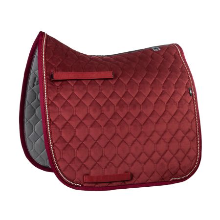 Schabracke Dressur Gr.L Samt Rubin Rot