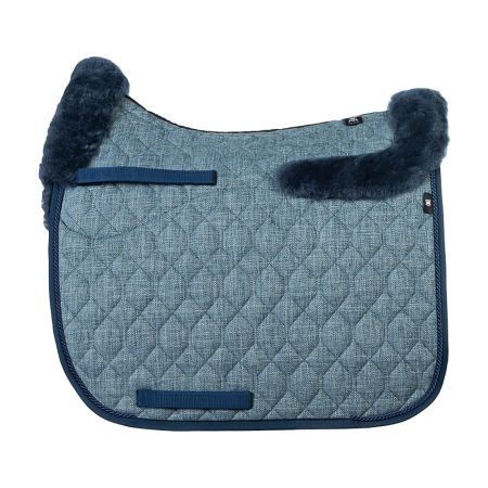 Lammfell Schabracke Dressur Gr.L Gimora Evening Blue / Blau