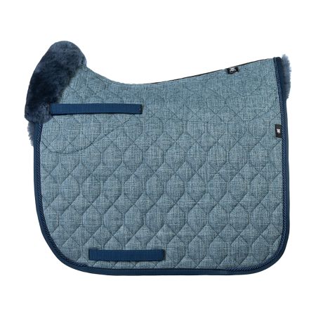 Lammfell Schabracke Dressur Gr.L Gimora Evening Blue / Blau
