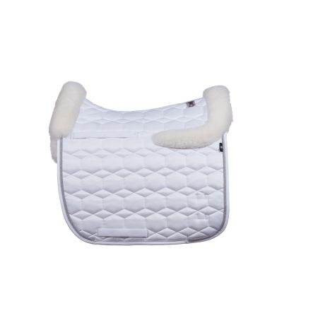 Competition lambskin square pad dressage size L - head number preparation