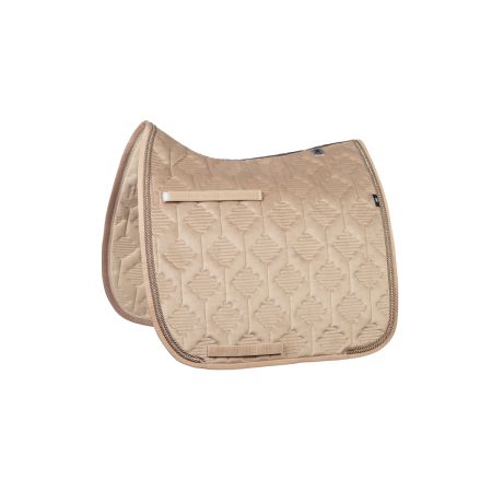 Schabracke Dressur Gr.L Samt walnuss Crystal