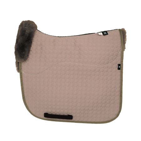 Lammfell Schabracke Dressur Gr.L  cameo/taupe