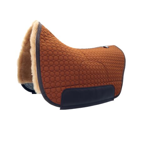 Lammfell Satteldecke Deuber Quantum Western nougat/honig (Musterware)