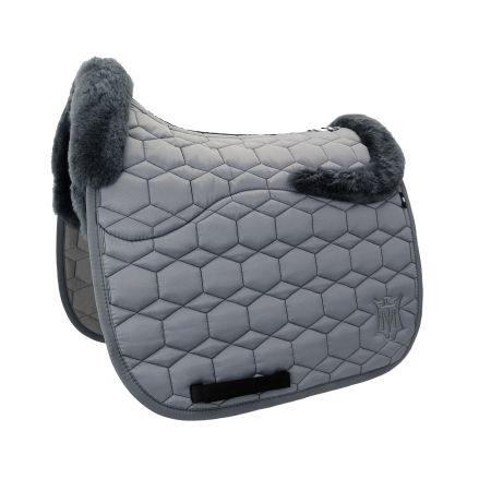 Lammfell Schabracke Dressur Gr.XL  Glanz grau