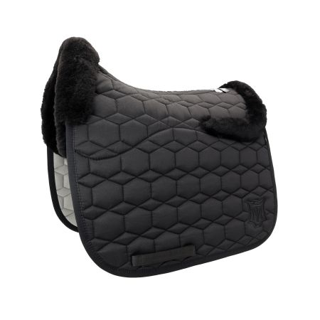 Lammfell Schabracke Dressur Gr.XL Glanz schwarz