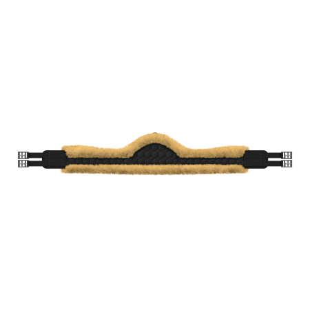 Langgurt asymmetrisch 155cm schwarz/hellgelb