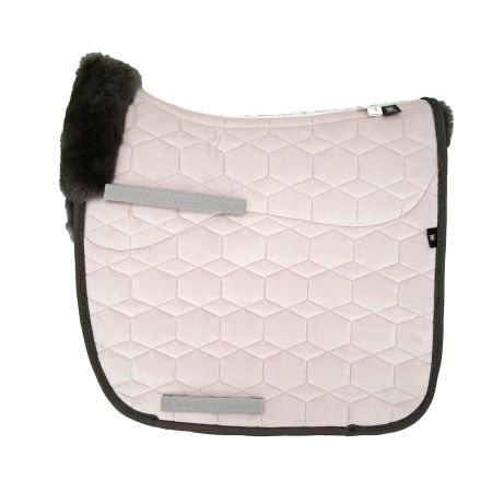 Lammfell Schabracke Dressur Gr. L Lab-09 Samt light rose