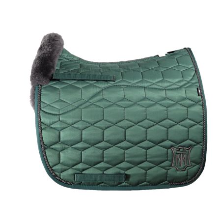 EWWA Lambskin Square Pad Dressage Size L racing green