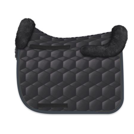 Lambskin Square Pad Dressage Size L graphit