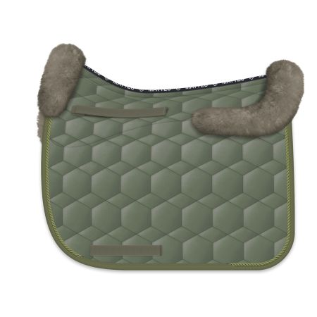 Lambskin Square Pad Dressage Size L khaki