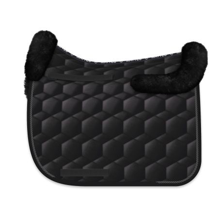 Lambskin Square Pad Dressage Size L black