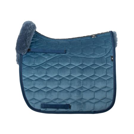 Lambskin Square Pad Dressage Size L velvet cornet blue