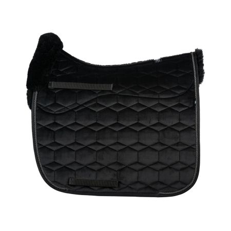 Lambskin Square Pad Dressage Size L velvet black