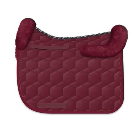 Lambskin Square Pad Dressage Size L velvet bordeaux