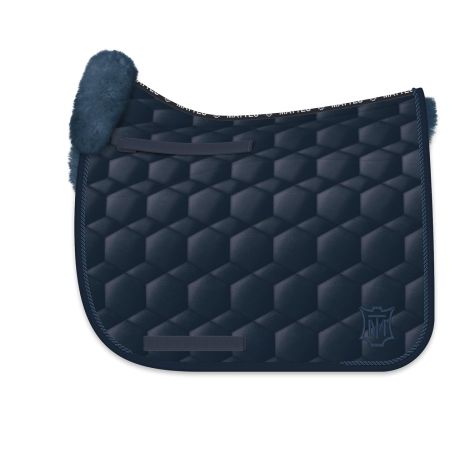 EWWA Lambskin Square Pad Dressage Size L navy