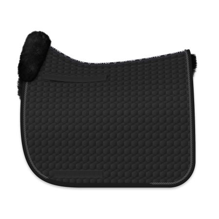 Lammfell Schabracke Dressur Gr.L schwarz/schwarz