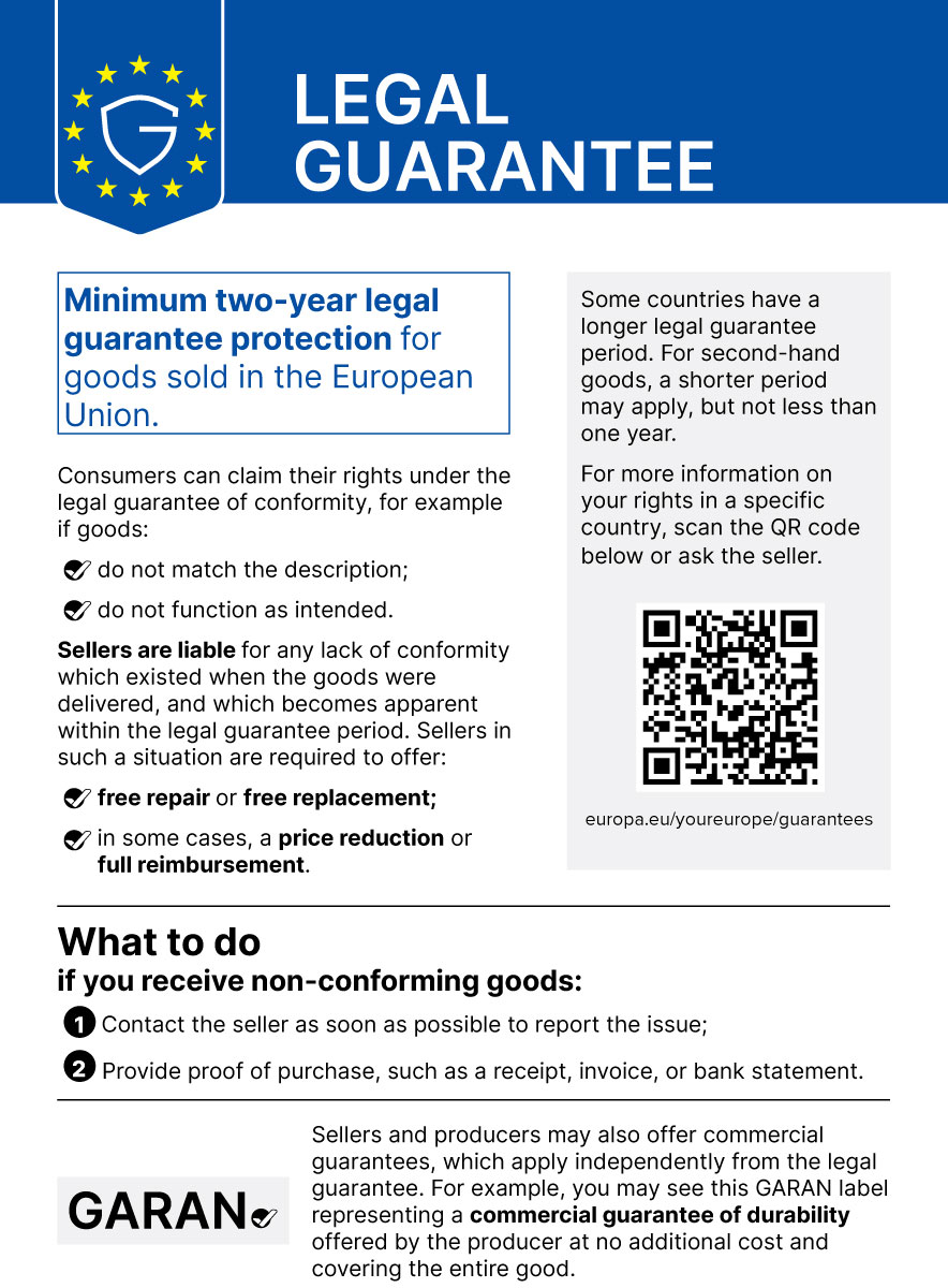 Statutory warranty at MATTES for EU